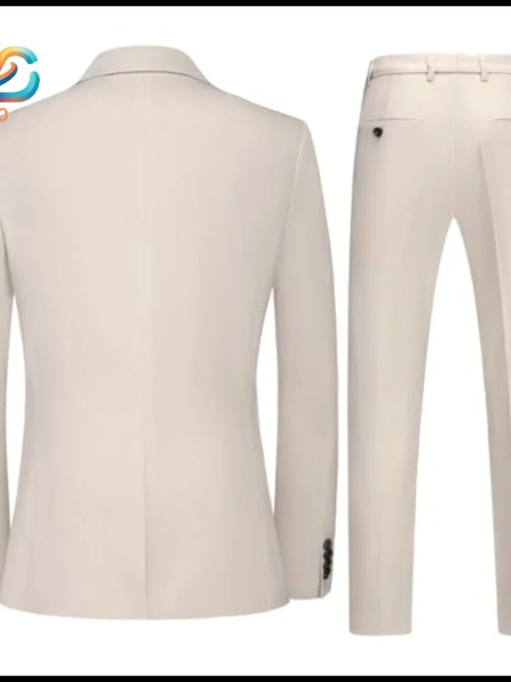 Men's Linen Suit Set XXL Blazer Pants Lightweight Summer Wedding Beach